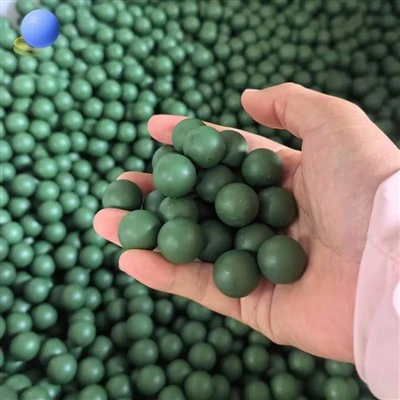 Bola d'acer coberta de plàstic